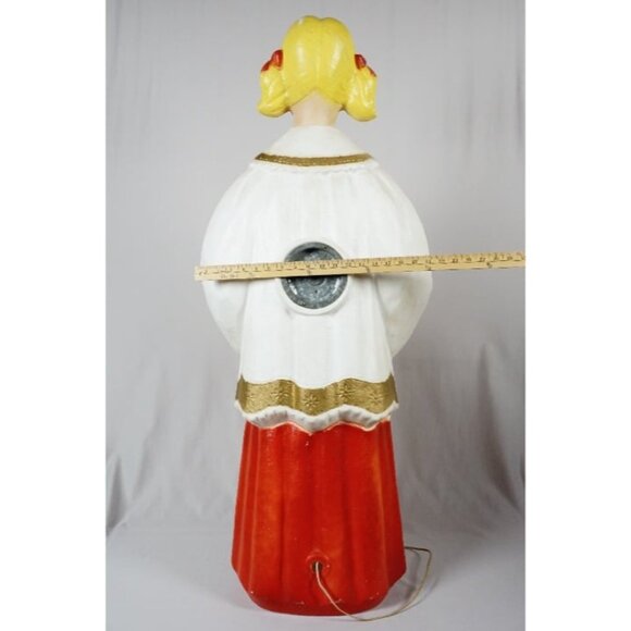 Vintage Empire Poloron Blow Mold Choir Singer Girl - Lights Up! - 4 Feet/ 48" - Picture 5 of 12